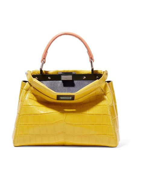 net a porter fendi peekaboo|Fendi peekaboo crocodile.